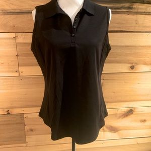 Greg Norman women’s collared sleeveless Golf shirt size L